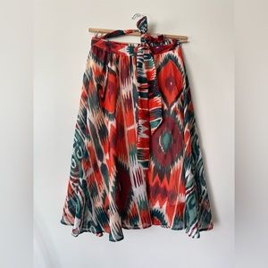 💰5$ OFF- indigenous inspired print and lined skirt